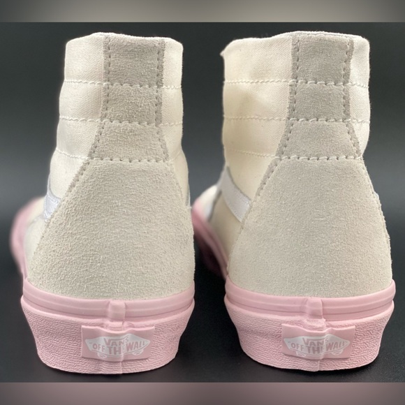 🔥🔥Cream/Pink/White SkateHigh Vans Brand New (Women’s Size 9)  (Men’s Size 7.5) - Picture 3 of 12
